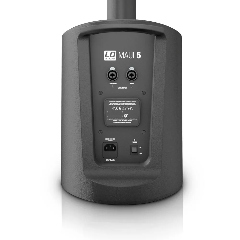 LD Systems MAUI 5 - Ultra portables Säulen PA System mit Mixer und Bluetooth