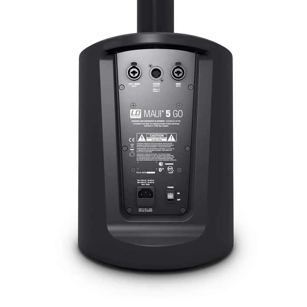 LD Systems MAUI 5 GO - Ultra portables akkubetriebenes Säulen PA System - 5200 mAh