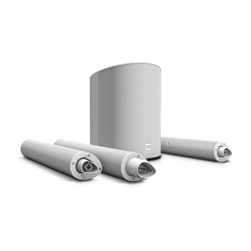 LD Systems MAUI® 5 GO 100 W - Ultraportables akkubetriebenes Säulen-PA-System weiß - 3200 mAh Version