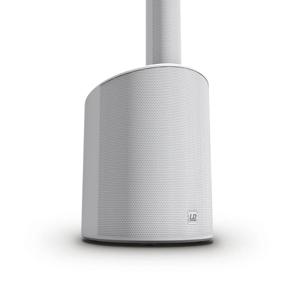 LD Systems MAUI 5 GO W - Ultra portables akkubetriebenes Säulen PA System weiß - 5200 mAh