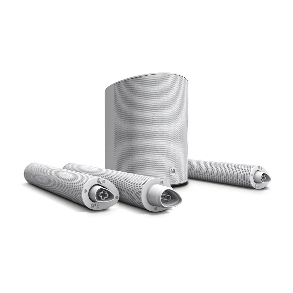 LD Systems MAUI 5 GO W - Ultra portables akkubetriebenes Säulen PA System weiß - 5200 mAh