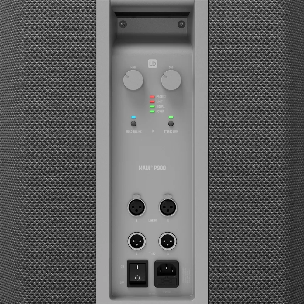 LD Systems MAUI P900 G - Aktive Säulen-PA by Porsche Design Studio in Platinum Grey