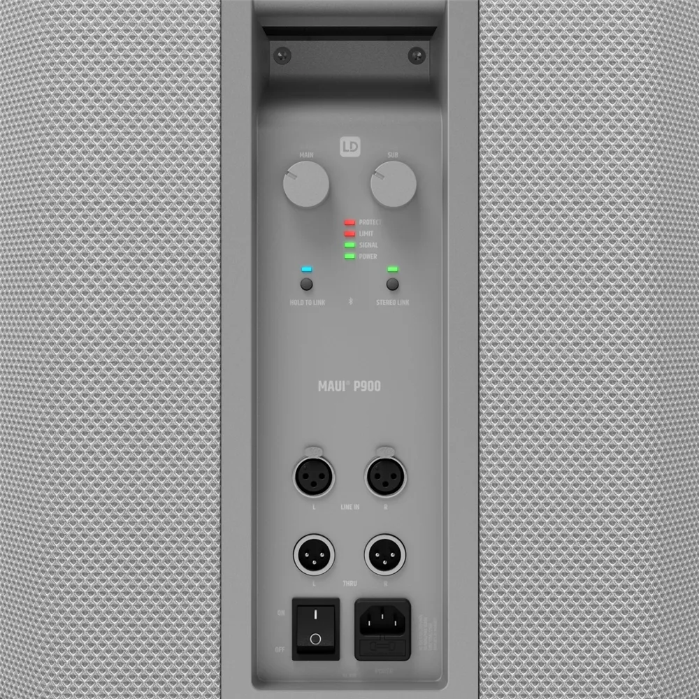 LD Systems MAUI P900 W - Aktive Säulen-PA by Porsche Design Studio in Cocoon White