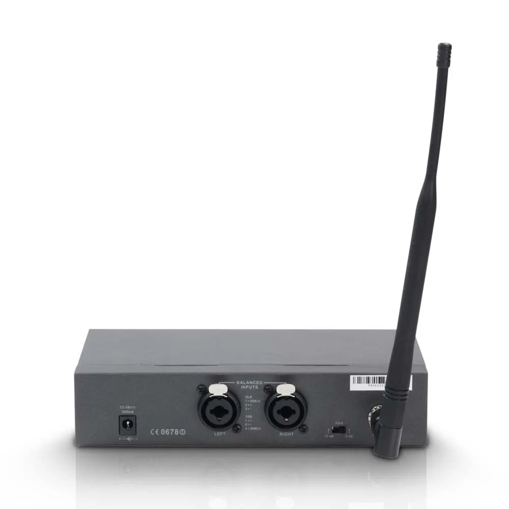 LD Systems MEI 1000 G2 B6 BUNDLE - In-Ear Monitoring System drahtlos mit 2 x Belt Pack und 2 x In-Ear-Kopfhöre - 655 - 679 MHz