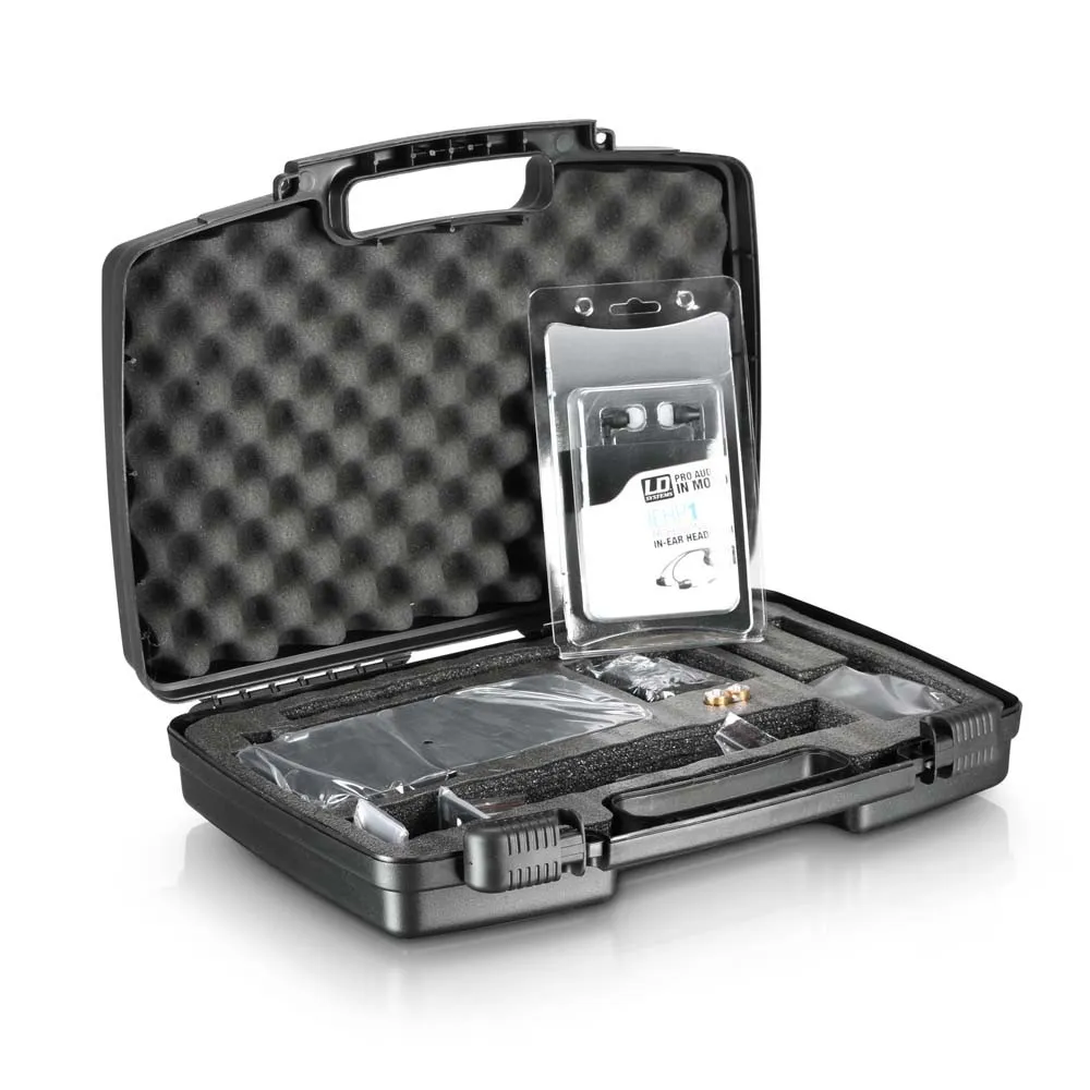 LD Systems MEI 1000 G2 B6 BUNDLE - In-Ear Monitoring System drahtlos mit 2 x Belt Pack und 2 x In-Ear-Kopfhöre - 655 - 679 MHz