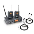 LD Systems MEI 1000 G2 BUNDLE - Wireless In-Ear Monitoring System with 2 x Belt Packs and 2 x In-Ear Headphones