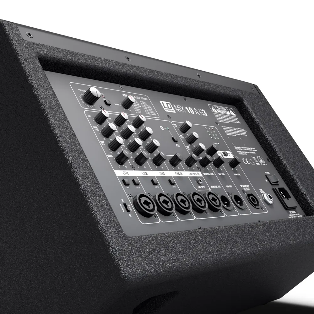 LD Systems MIX 10 A G3 - 2-Weg Aktiv-Lautsprecher mit integriertem 7-Kanal-Mixer