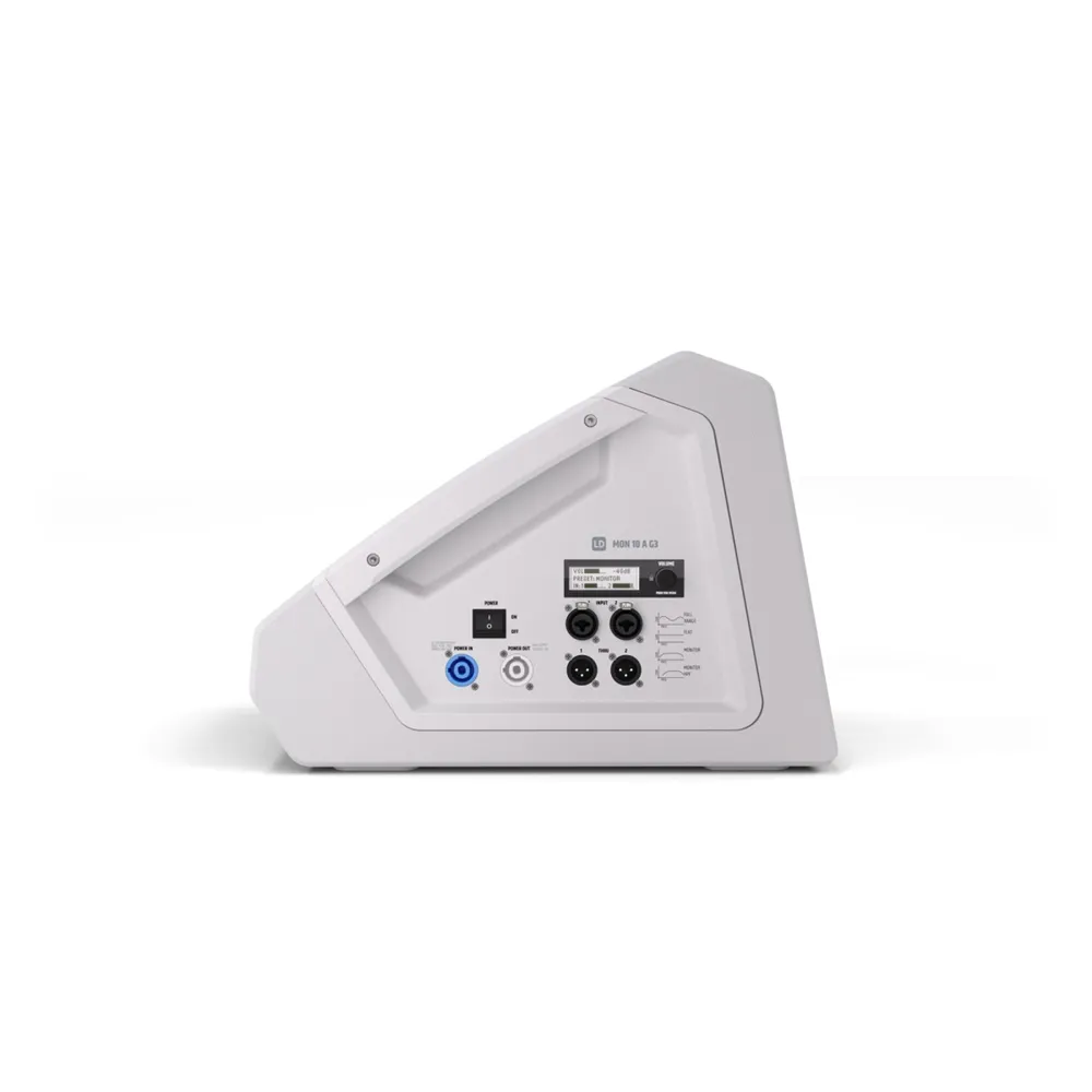 LD Systems MON 10 A G3 W - 10" aktiver koaxialer Bühnenmonitor, weiß