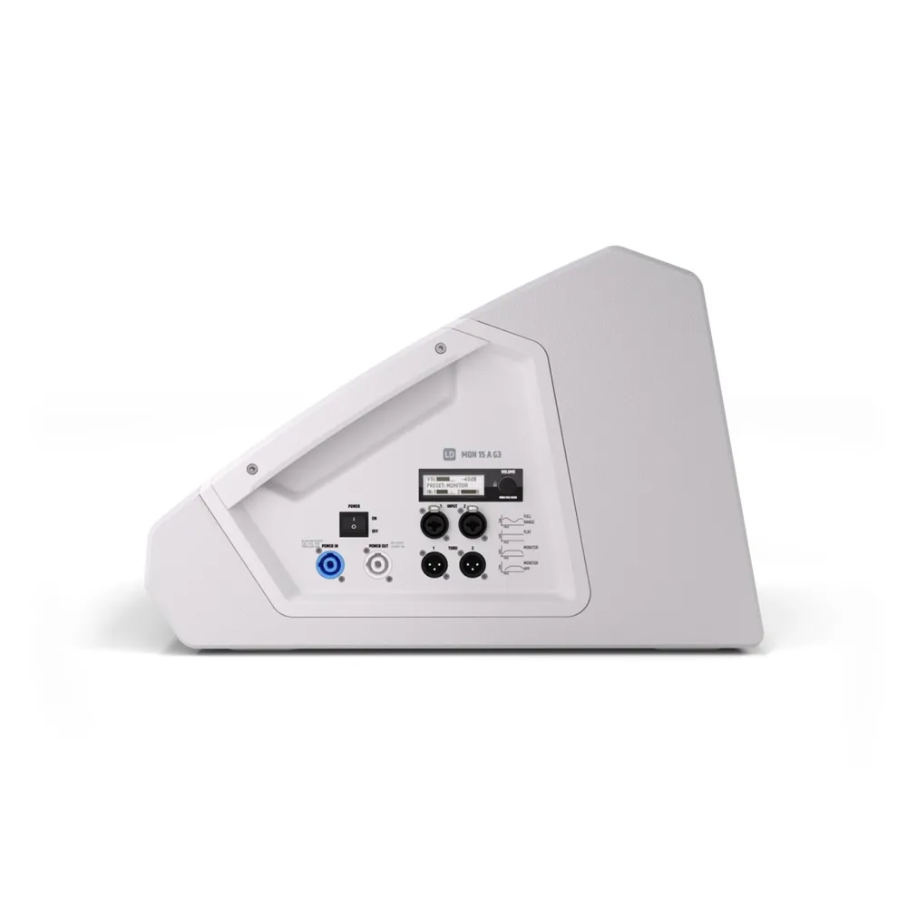 LD Systems MON 15 A G3 W - 15" aktiver koaxialer Bühnenmonitor, weiß