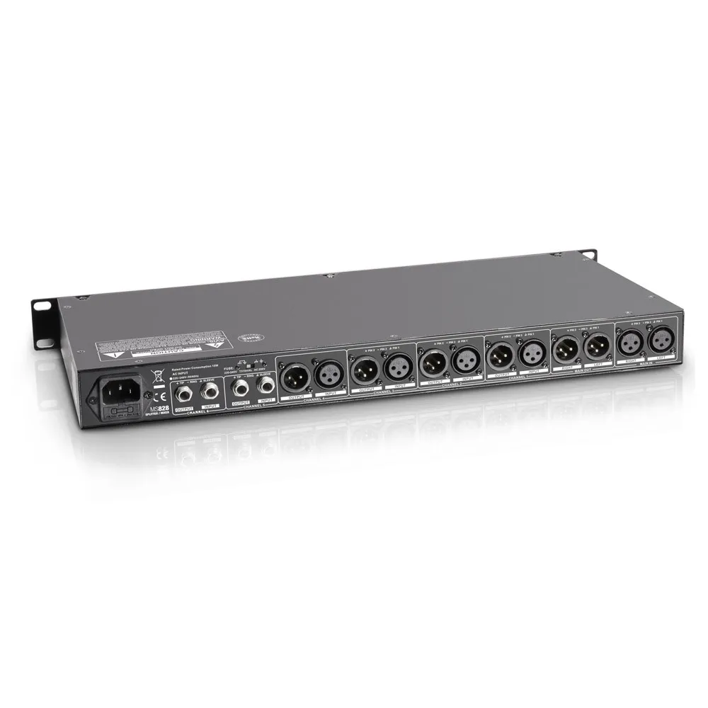 LD Systems MS 828 - 19" 8-Kanal Splitter/Mixer