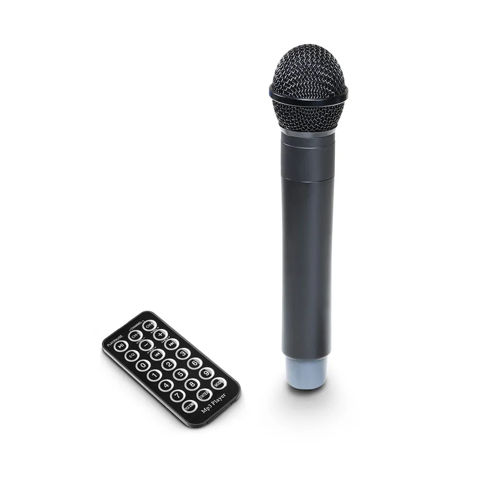 LD Systems ROADBUDDY 10 - Akkubetriebener Bluetooth-Lautsprecher mit Mixer und Funkmikrofon