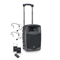 LD Systems ROADBUDDY 10 BPH 2 B5 - Altoparlante Bluetooth portatile a batteria con mixer, 2 bodypack e 2 cuffie