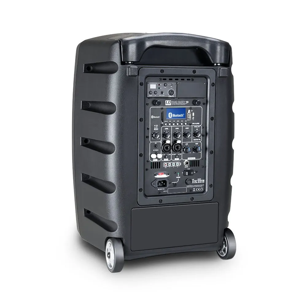 LD Systems ROADBUDDY 10 HS B5 - Akkubetriebener Bluetooth-Lautsprecher mit Mixer, Bodypack und Headset