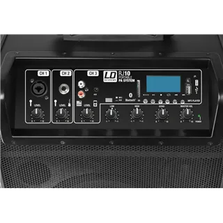 LD Systems Roadjack 10 - Akkubetriebener Bluetooth-Lautsprecher mit Mixer