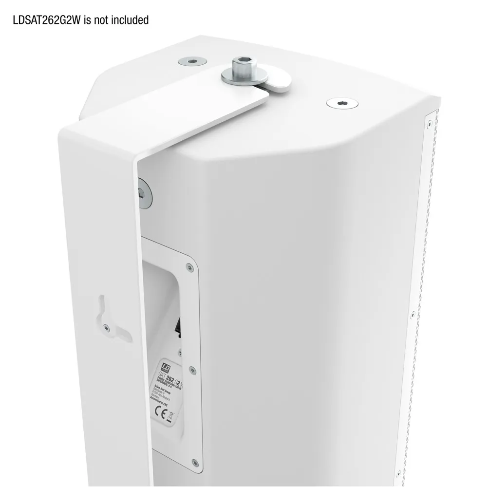 LD Systems SAT 262 G2 WMB W - Schwenkbare Wandhalterung für LDSAT262G2 weiß