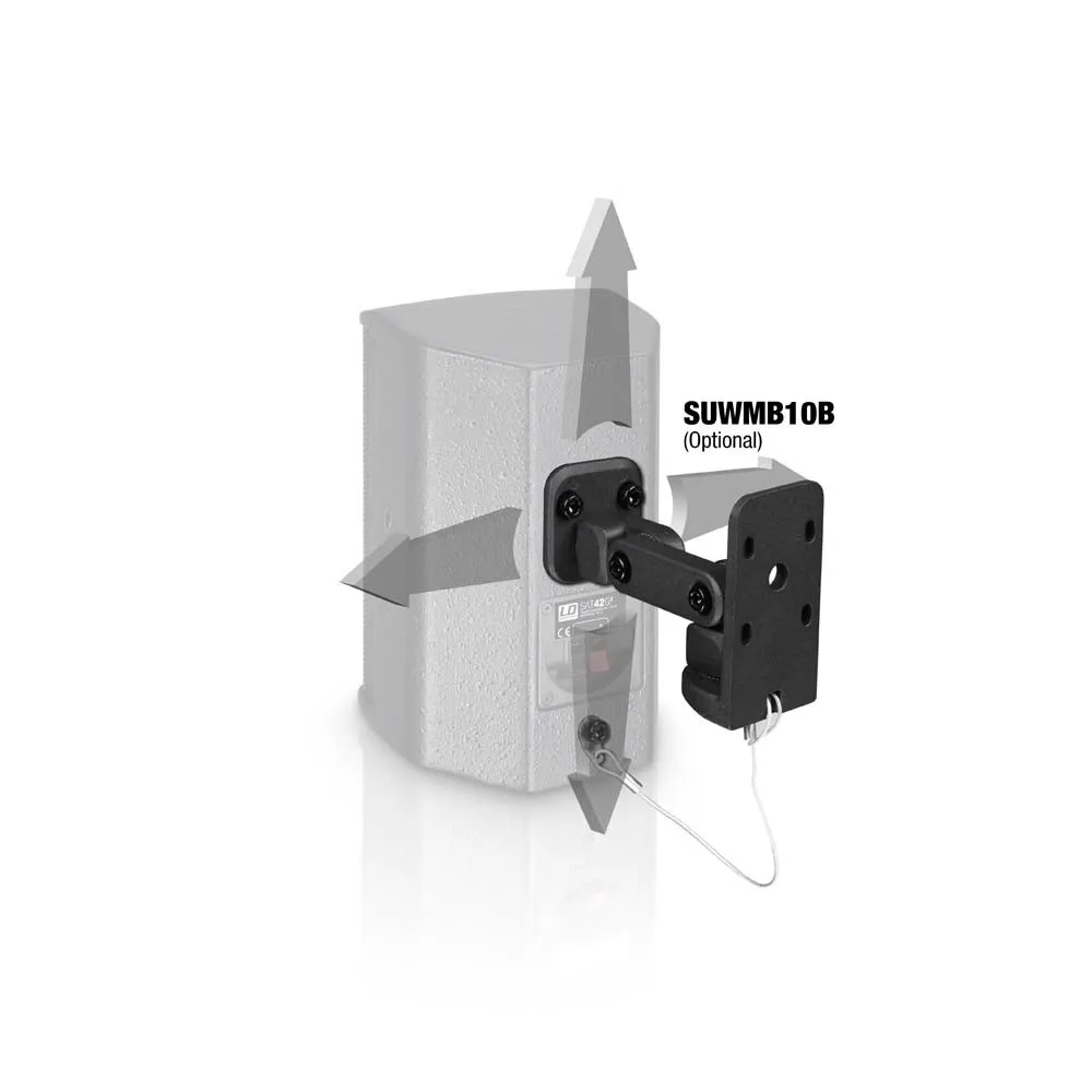 LD Systems SAT 42 G2 - 4" Installationslautsprecher passiv schwarz (Paar)