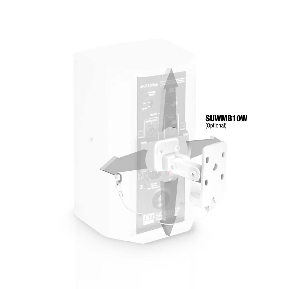 LD Systems SAT 62 A G2 W - 6,5" Installationslautsprecher aktiv weiß