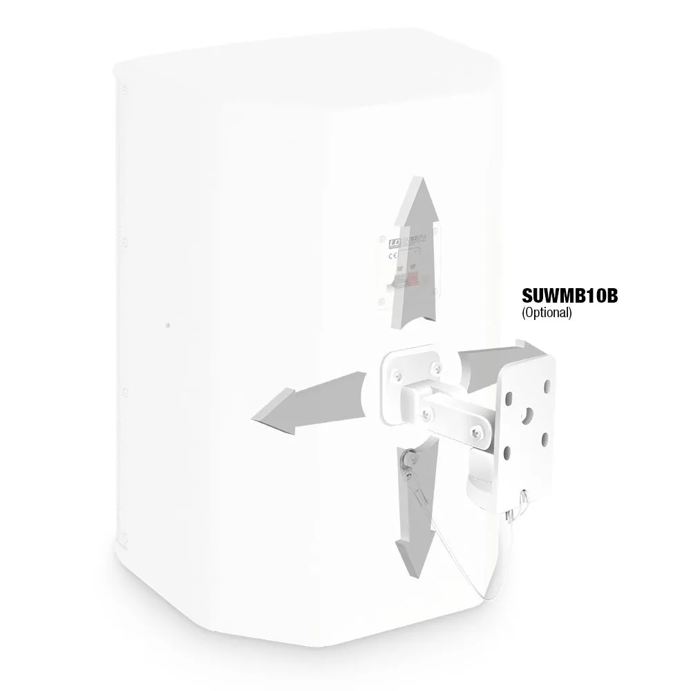 LD Systems SAT 82 G2 W - 8" Installationslautsprecher passiv weiß