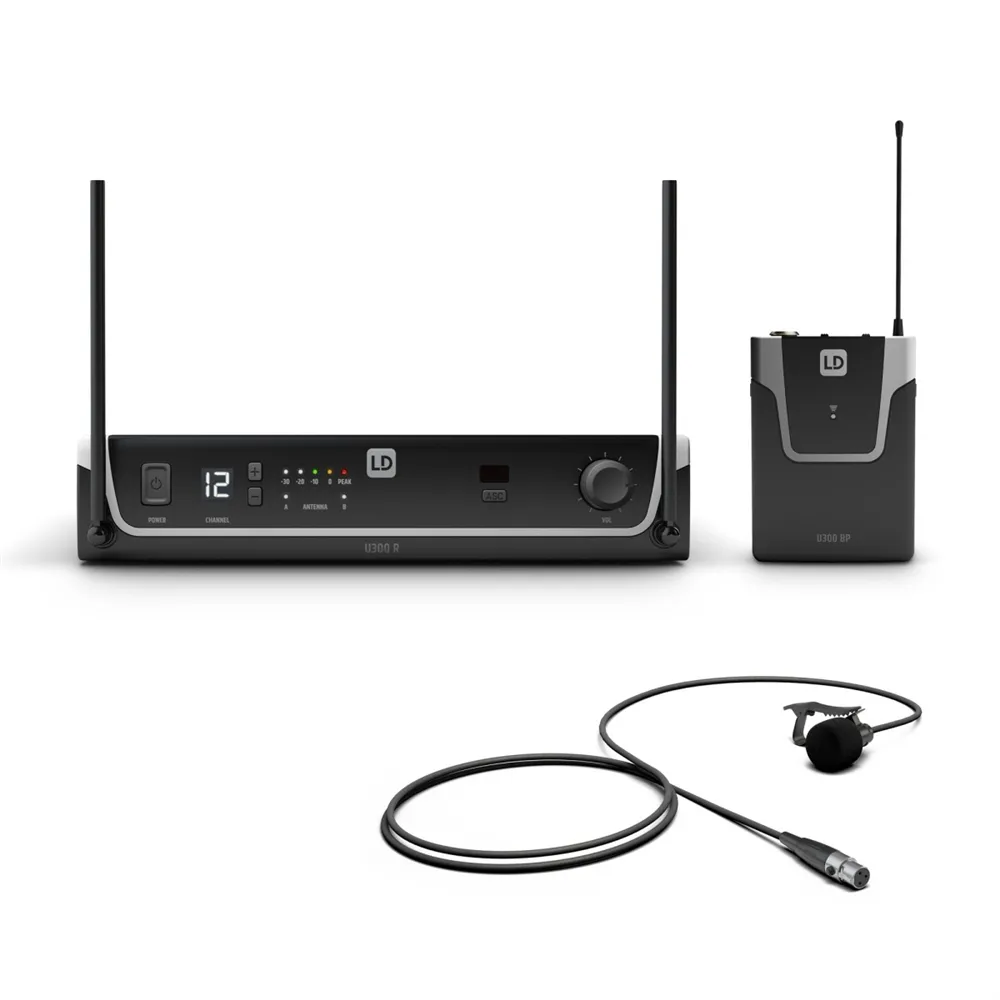 LD Systems U305 BPL - Funksystem mit Bodypack und Lavalier Mikrofon - 584 - 608 MHz