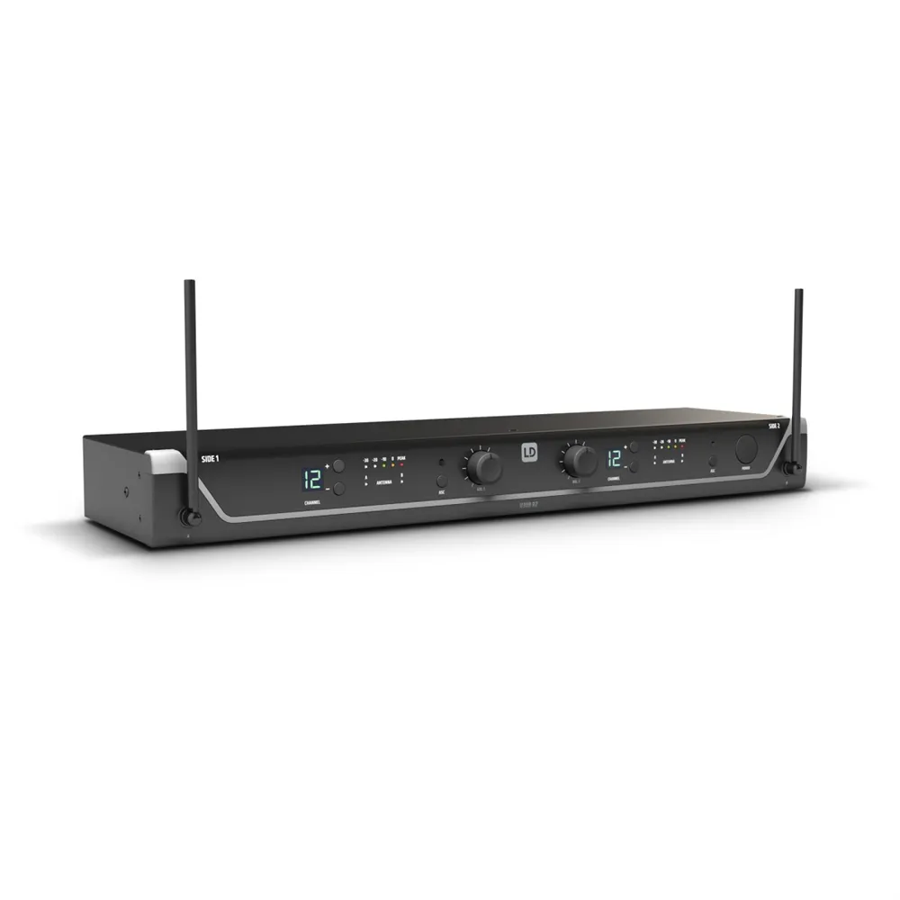 LD Systems U306 BPH 2 - Dual - Funkmikrofon System mit 2 x Bodypack und 2 x Headset - 655 -  679 MHz