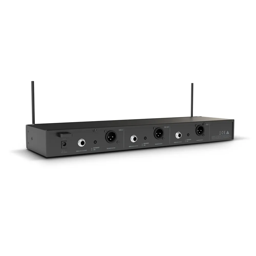 LD Systems U306 BPH 2 - Dual - Funkmikrofon System mit 2 x Bodypack und 2 x Headset - 655 -  679 MHz