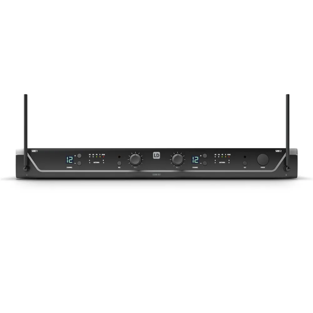 LD Systems U306 BPH 2 - Dual - Funkmikrofon System mit 2 x Bodypack und 2 x Headset - 655 -  679 MHz