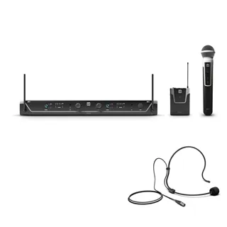 LD Systems U306 HBH 2 - Funkmikrofon System mit Bodypack, Headset und Handmikrofon dynamisch,  655 - 679 MHz