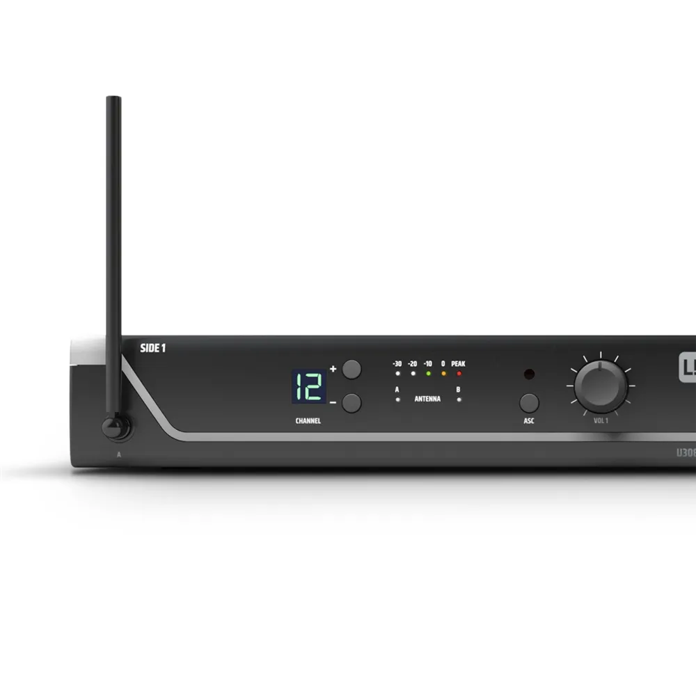 LD Systems U308 R2 - Dual Empfänger - 863 - 865 MHz + 823 - 832 MHz