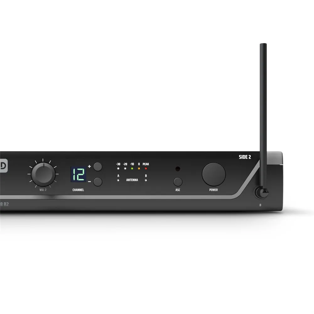 LD Systems U308 R2 - Dual Empfänger - 863 - 865 MHz + 823 - 832 MHz