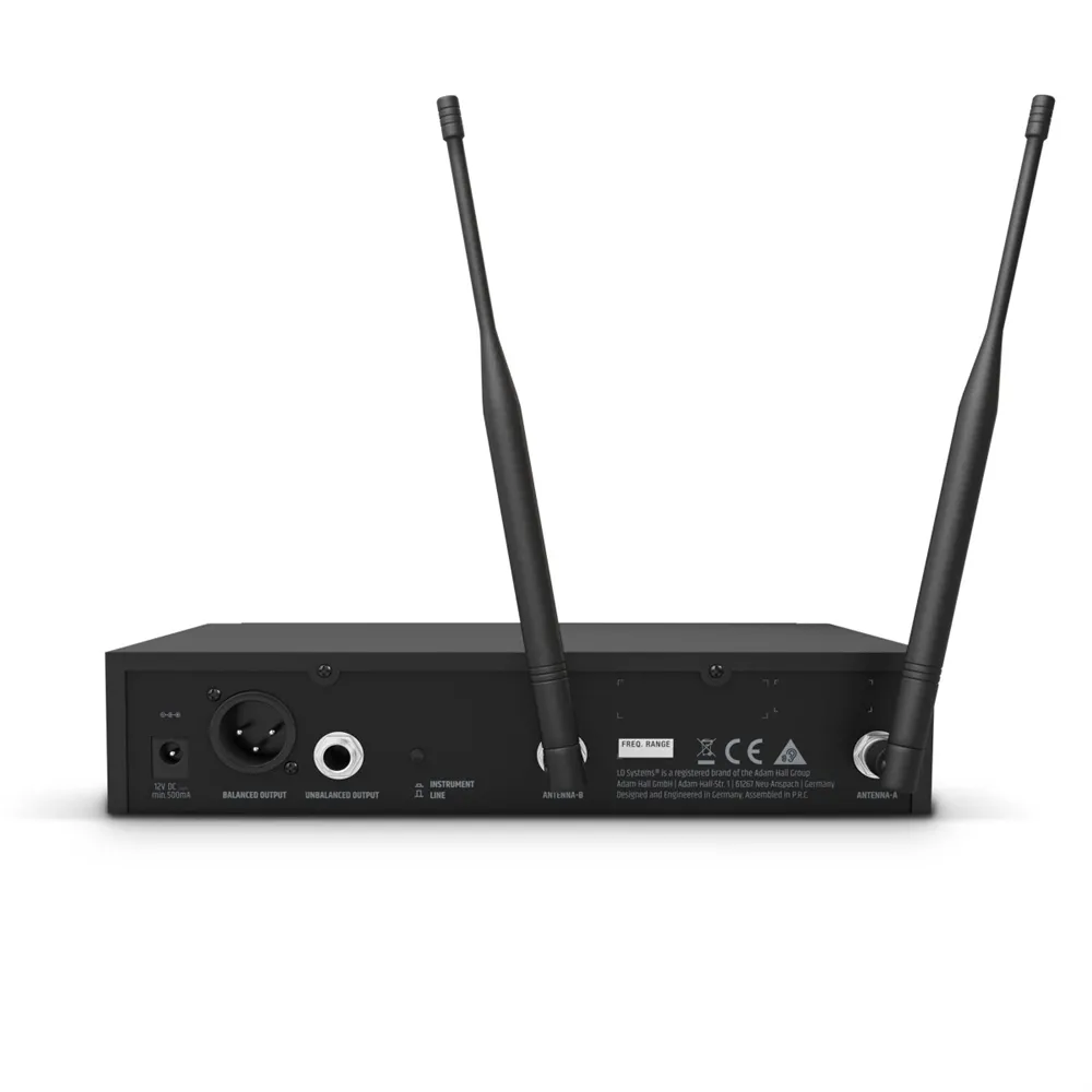 LD Systems U505 BPG - Funkmikrofon System mit Bodypack und Gitarren Kabel - 584 – 608 MHz.