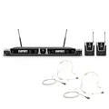 LD Systems U505 BPHH 2 - Wireless Microphone System with 2 Bodypacks and 2 Beige Headsets