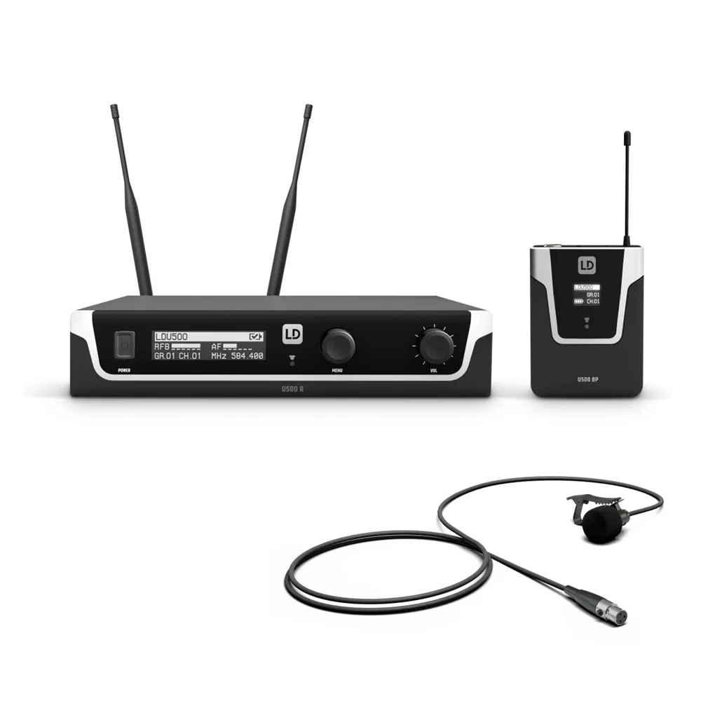 LD Systems U506 BPL - Funkmikrofon System mit Bodypack und Lavalier Mikrofon - 655 – 679 MHz.