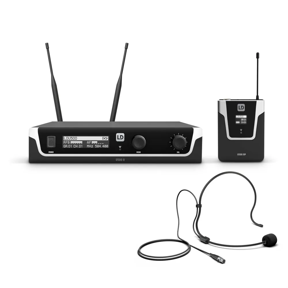 LD Systems U508 BPH - Funkmikrofon System mit Bodypack und Headset - 823 – 832 MHz + 863 – 865 MHz.