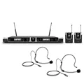 LD Systems U508 BPH 2 - Dual Wireless Microphone System with 2 Bodypacks and 2 Headsets - 823 - 832 MHz + 863 - 865 MHz