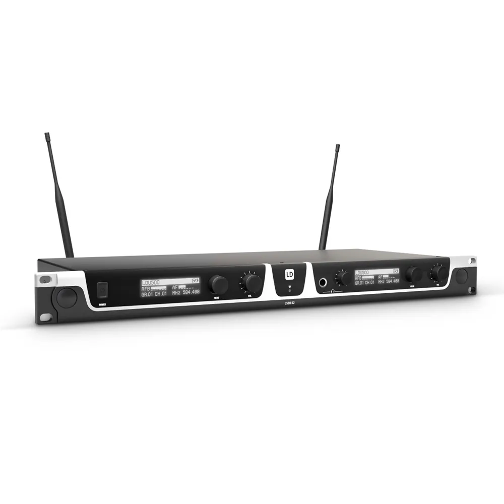 LD Systems U508 BPH 2 - Dual - Funkmikrofon System mit 2 x Bodypack und 2 x Headset - 823 - 832 MHz + 863 - 865 MHz