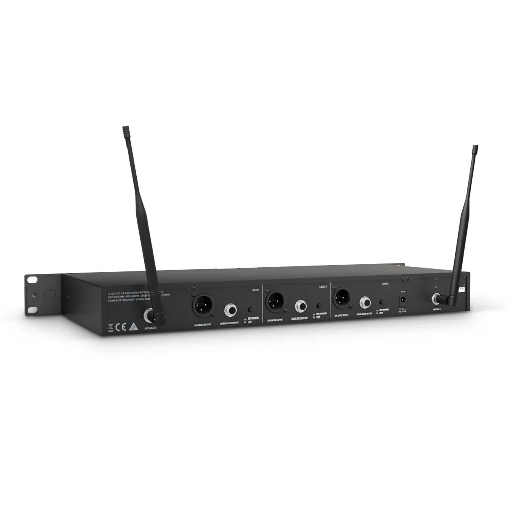 LD Systems U508 BPH 2 - Dual - Funkmikrofon System mit 2 x Bodypack und 2 x Headset - 823 - 832 MHz + 863 - 865 MHz