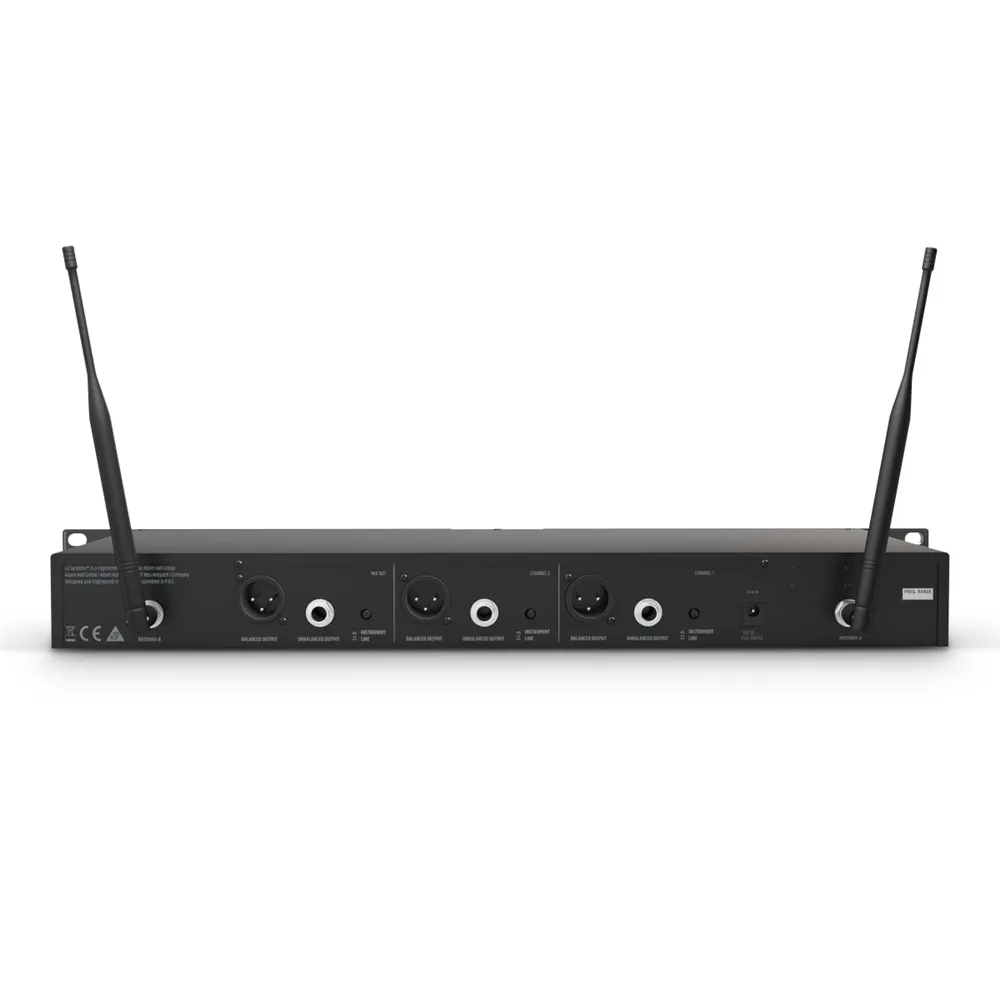 LD Systems U508 BPH 2 - Dual - Funkmikrofon System mit 2 x Bodypack und 2 x Headset - 823 - 832 MHz + 863 - 865 MHz
