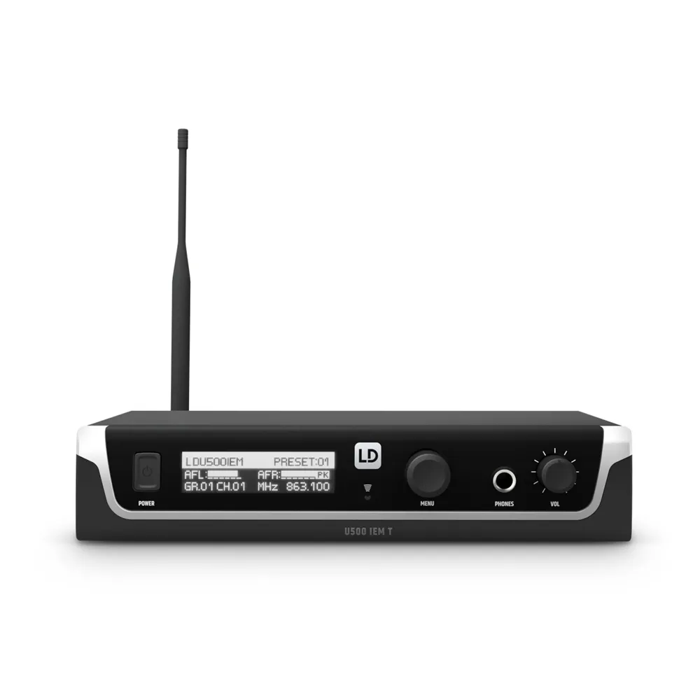 LD Systems U508 IEM HP - In-Ear Monitoring-System mit Ohrhörern - 863 - 865 MHz + 823 - 832 MHz