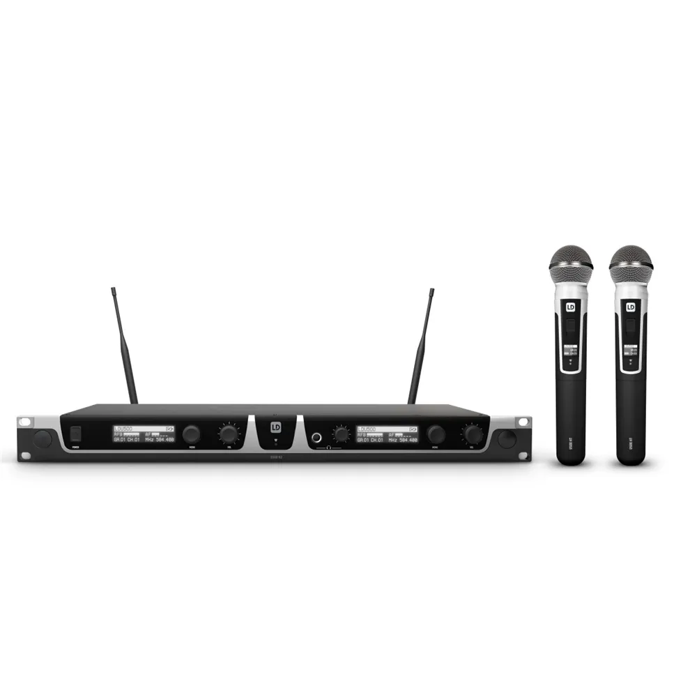 LD Systems U518 HHD 2 - Dual - Funkmikrofon System mit 2 x Handmikrofon dynamisch