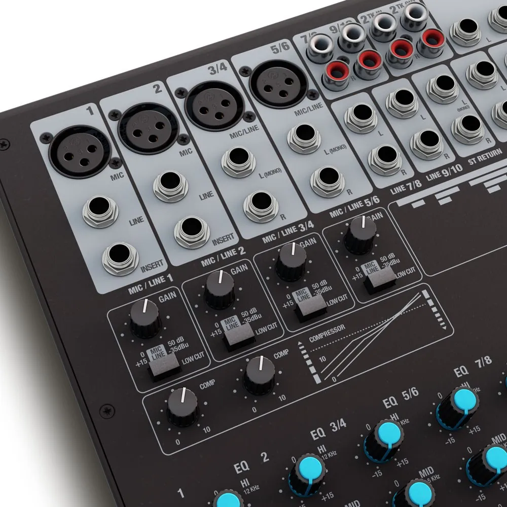 LD Systems VIBZ 10 C - 10-Kanal Mischpult mit Kompressor