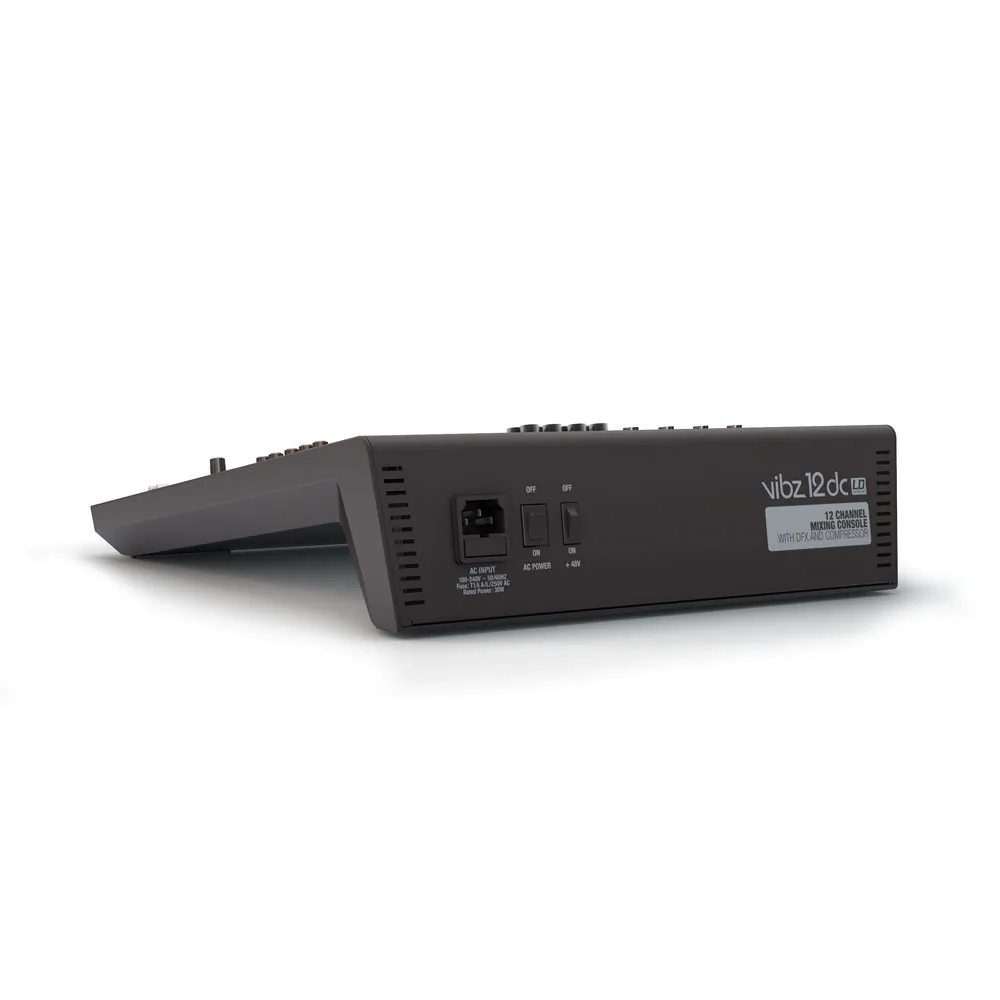 LD Systems VIBZ 12 DC - 12-Kanal Mischpult mit DFX und Kompressor