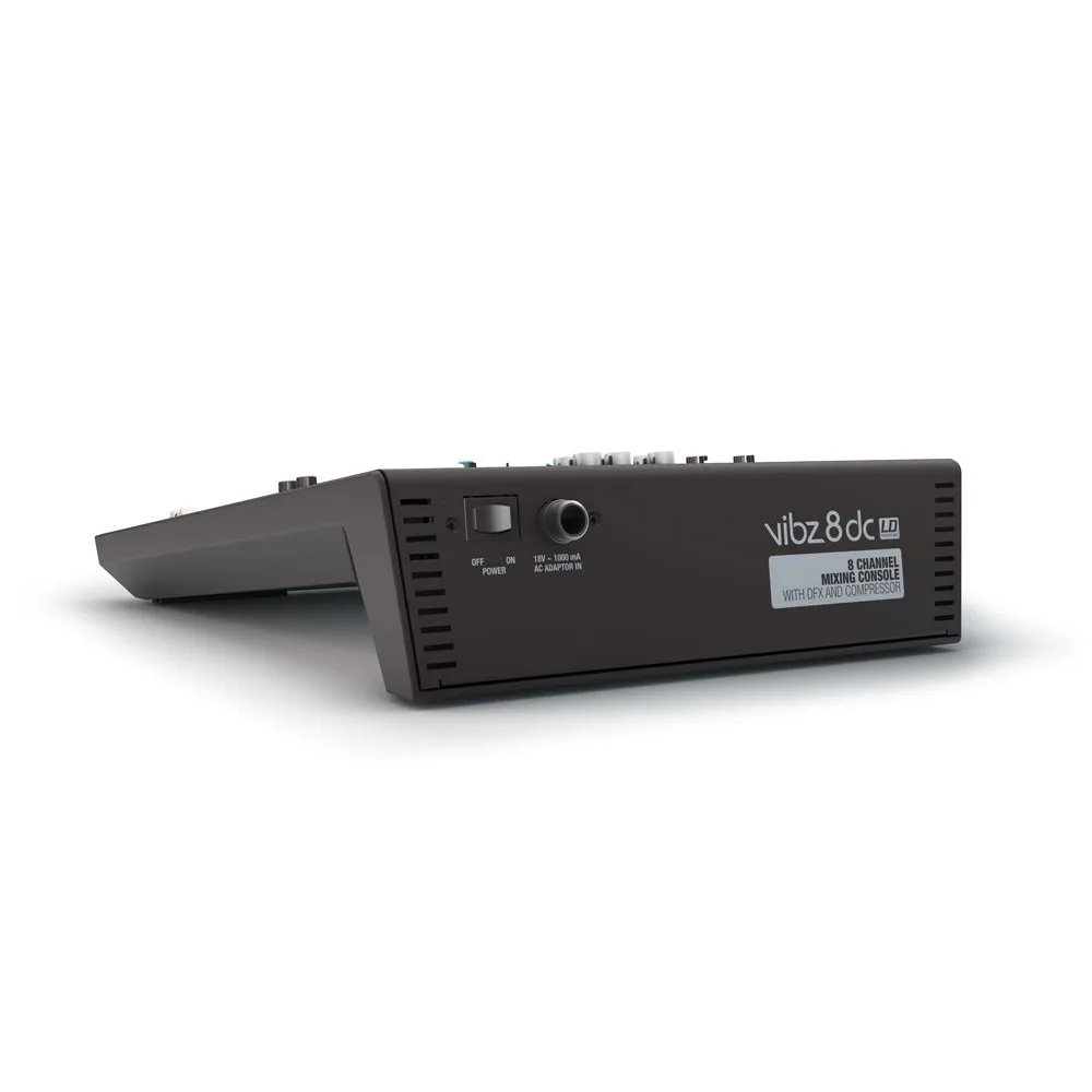 LD Systems VIBZ 8 DC - 8-Kanal Mischpult mit DFX und Kompressor