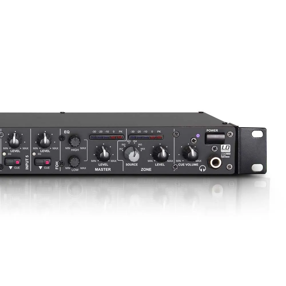 LD Systems ZONE 622 - 19" 2-Zonen Mixer 1HE