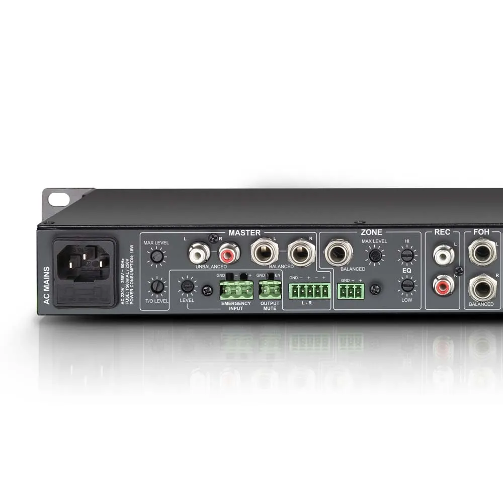 LD Systems ZONE 622 - 19" 2-Zonen Mixer 1HE