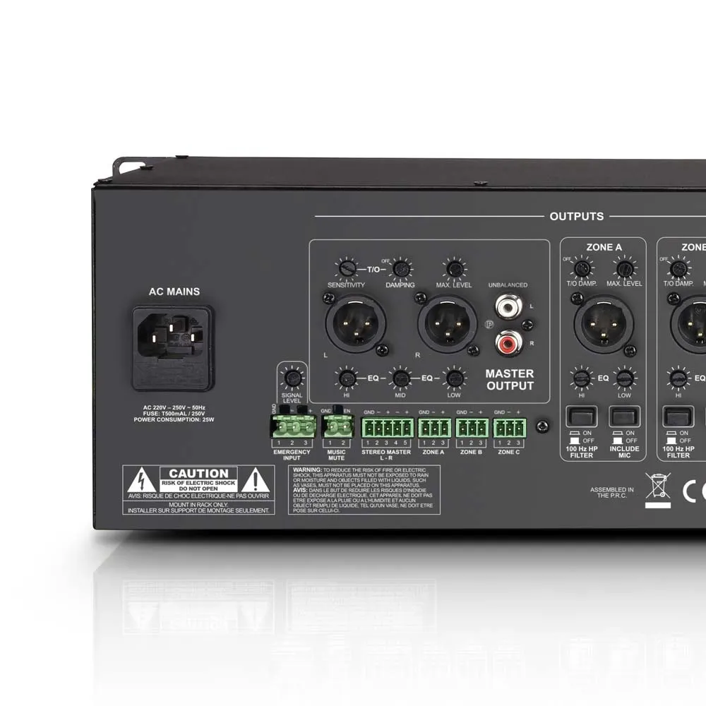 LD Systems ZONE 624 - 19" 4-Zonen Mixer 3HE