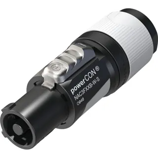 Neutrik NAC3FXXB-W-S - Neutrik powerCON® weiß PowerOut Small