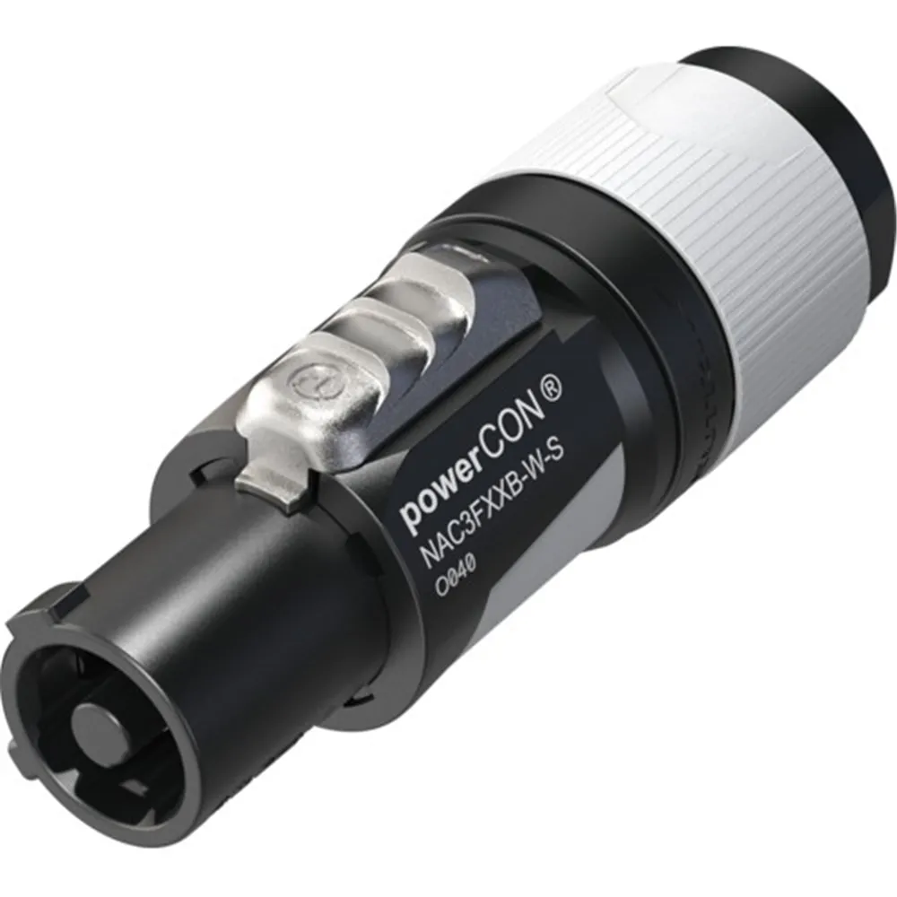 Neutrik NAC3FXXB-W-S - Neutrik powerCON® weiß PowerOut Small