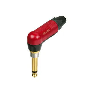 Neutrik NP2RX-AU-SILENT - Klinke TS  Neutrik silentPLUG® | Winkelstecker mit vergoldeten Kontakten