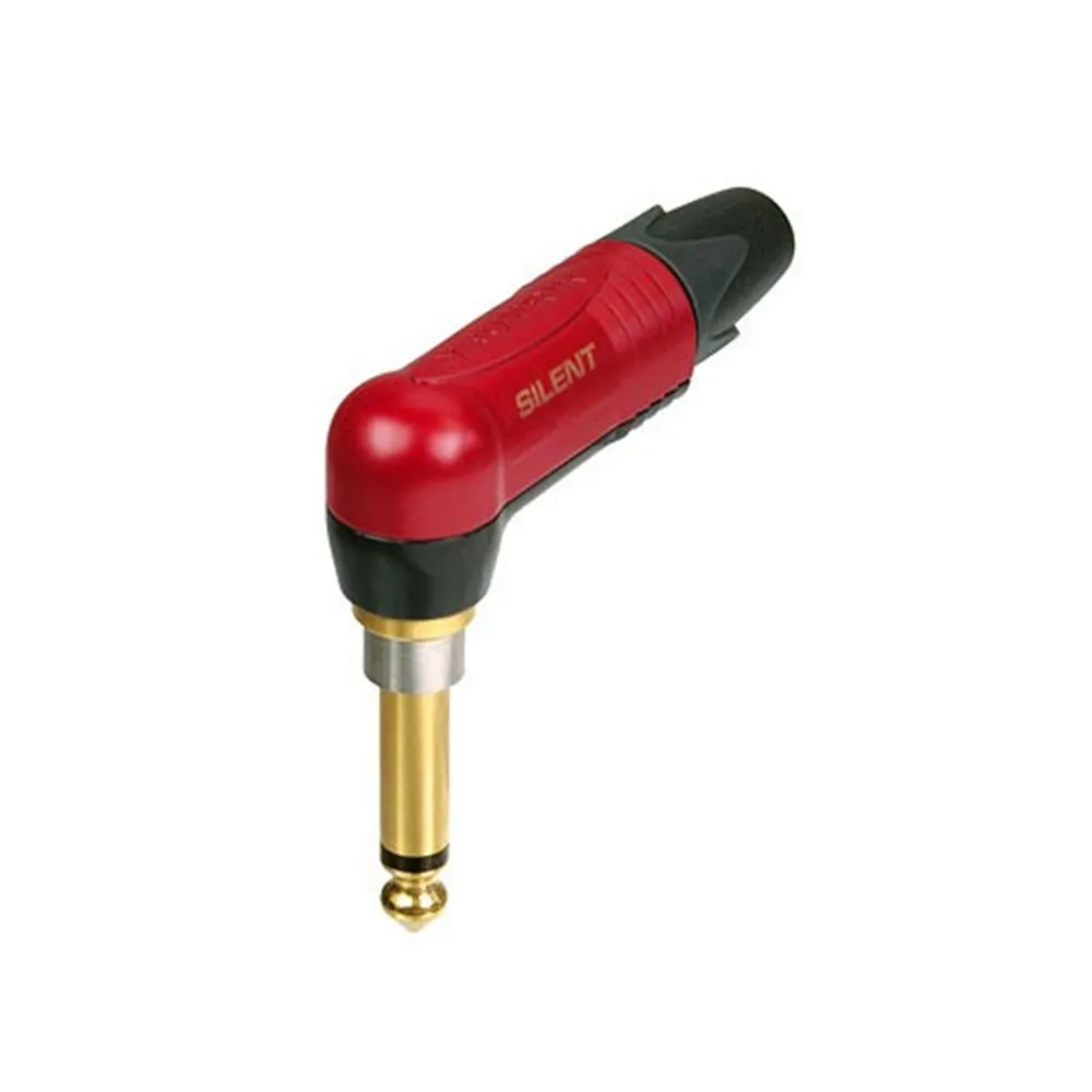 Neutrik NP2RX-AU-SILENT - Klinke TS  Neutrik silentPLUG® | Winkelstecker mit vergoldeten Kontakten