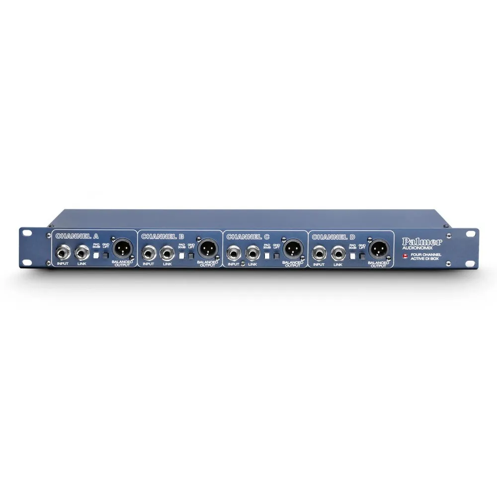 Palmer PAN 03 - 19" DI-Box 4-Kanal aktiv
